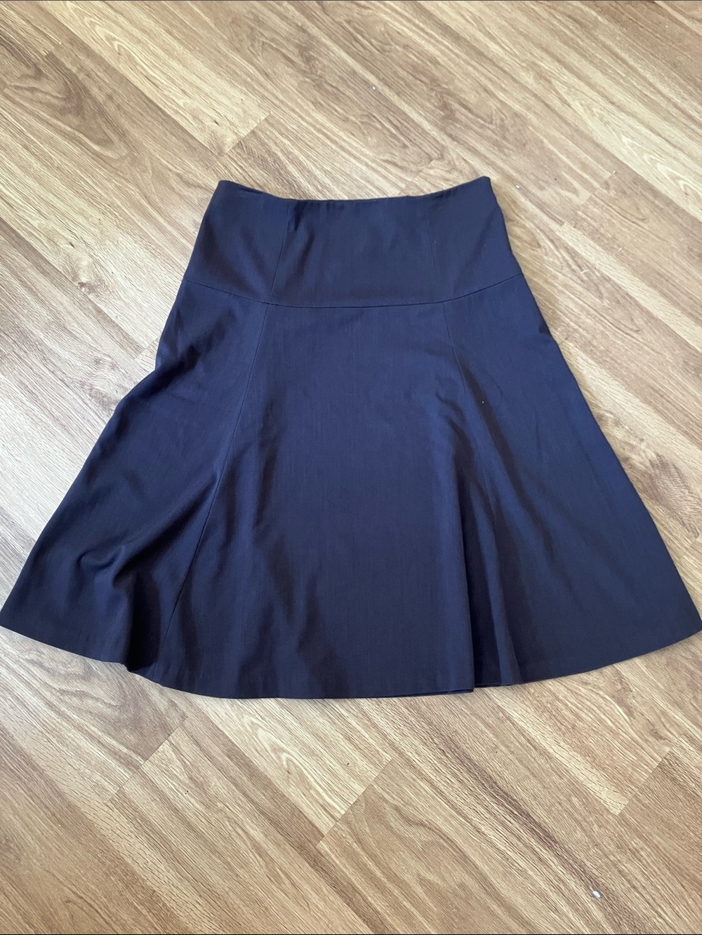 Eddie Bauer Brown A Line Midi Skirt, 14